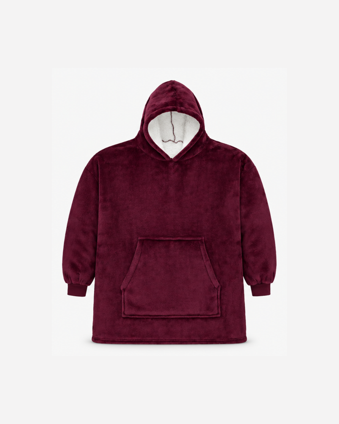 Chaleur Hooded Blanket – Burgundy - One size