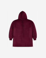 Chaleur Hooded Blanket – Burgundy - One size