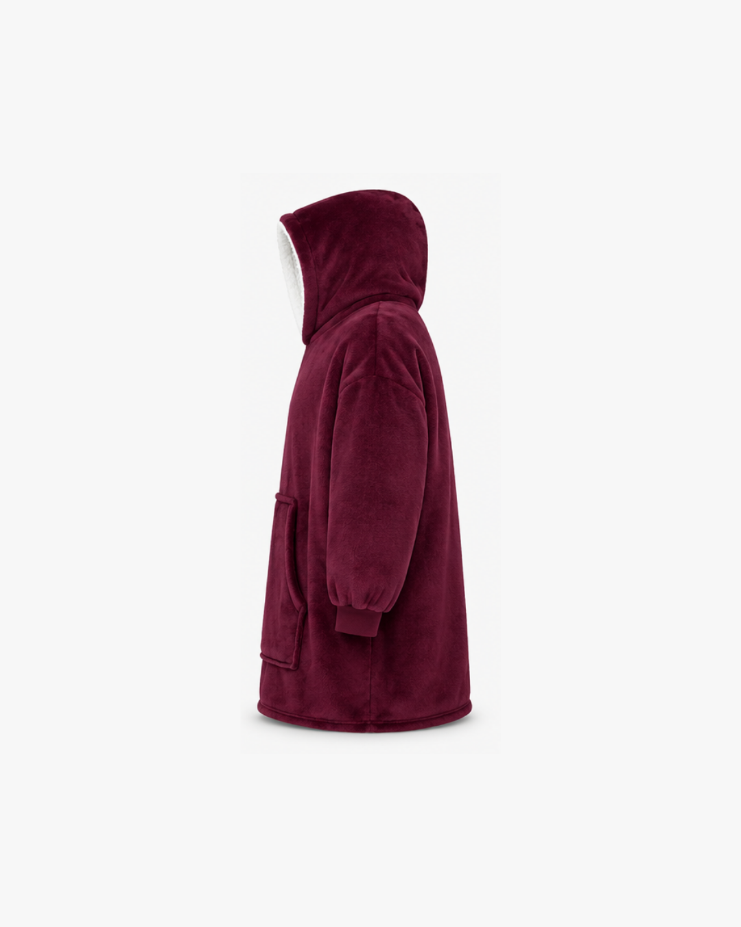 Chaleur Hooded Blanket – Burgundy - One size