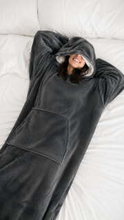 Chaleur Hooded Blanket – Grijs - One size