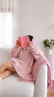 Chaleur Hooded Blanket – Licht Roze - One size