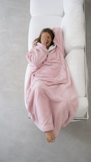 Chaleur Hooded Blanket – Licht Roze - One size